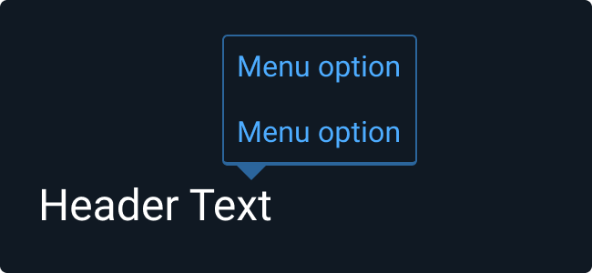 Don’t: Trigger Pop Up Menu from items that don’t appear to be interactable