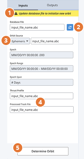 Inputs wireframe